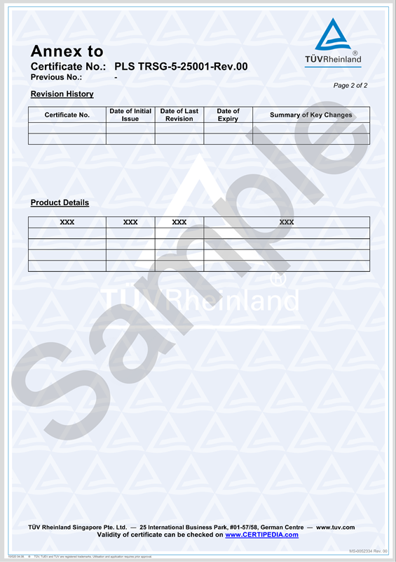 TUV Rheinland CoC_Page 2